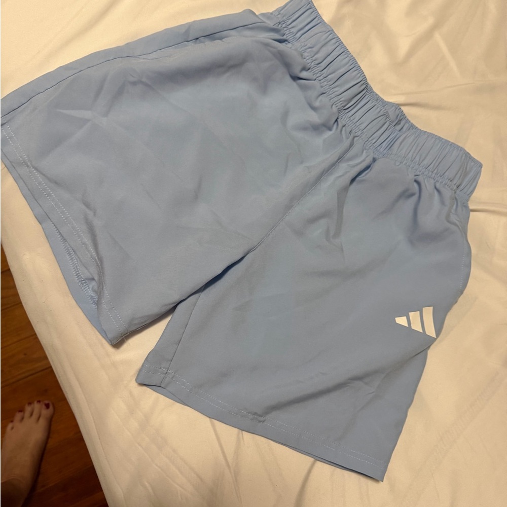 Adidas Sky Blue Regular Fit Shorts